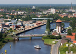Vorschaubild für Datei bild-stadthafen-rheinumschlag-oldenburg.jpg Stadthafen und Eisenbahn-Klappbrücke Oldenburg